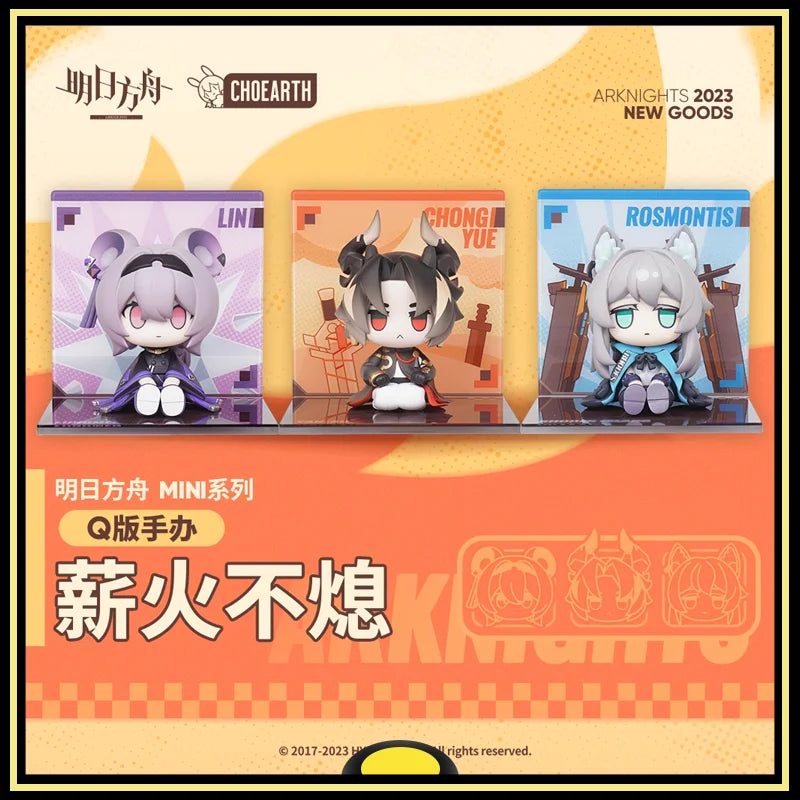 Arknights action figure model MINI The firewood never extinguishes series Chongyue Lin Rosmontis Q-version Figure Original