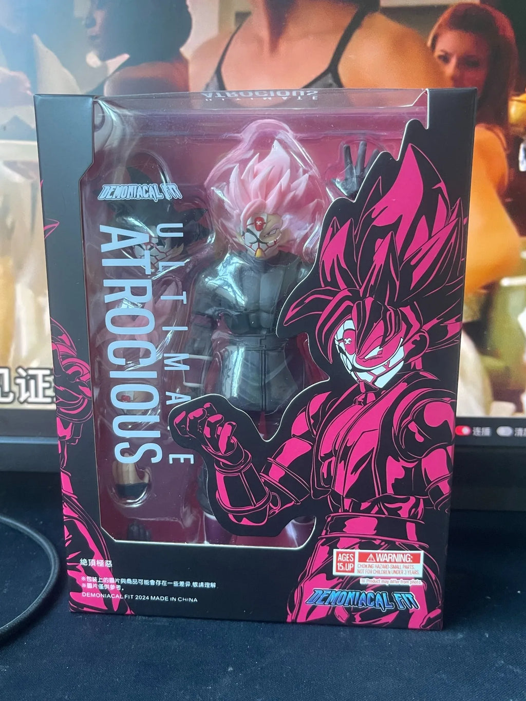 Demoniacal Fit DF Dragon Ball SH Figuarts SHF Ultimate Atrocious Black Goku PinkZamasu Anime Action Figures Collection Model Toy