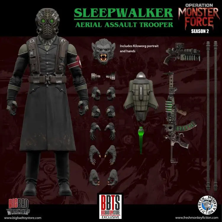 Original 16cm Fresh Monkey 1/12 Monster Force Season 2 Sleepwalker Custom Donner 6 Zoll Sammlerstück Modell Spielzeug Actionfigur