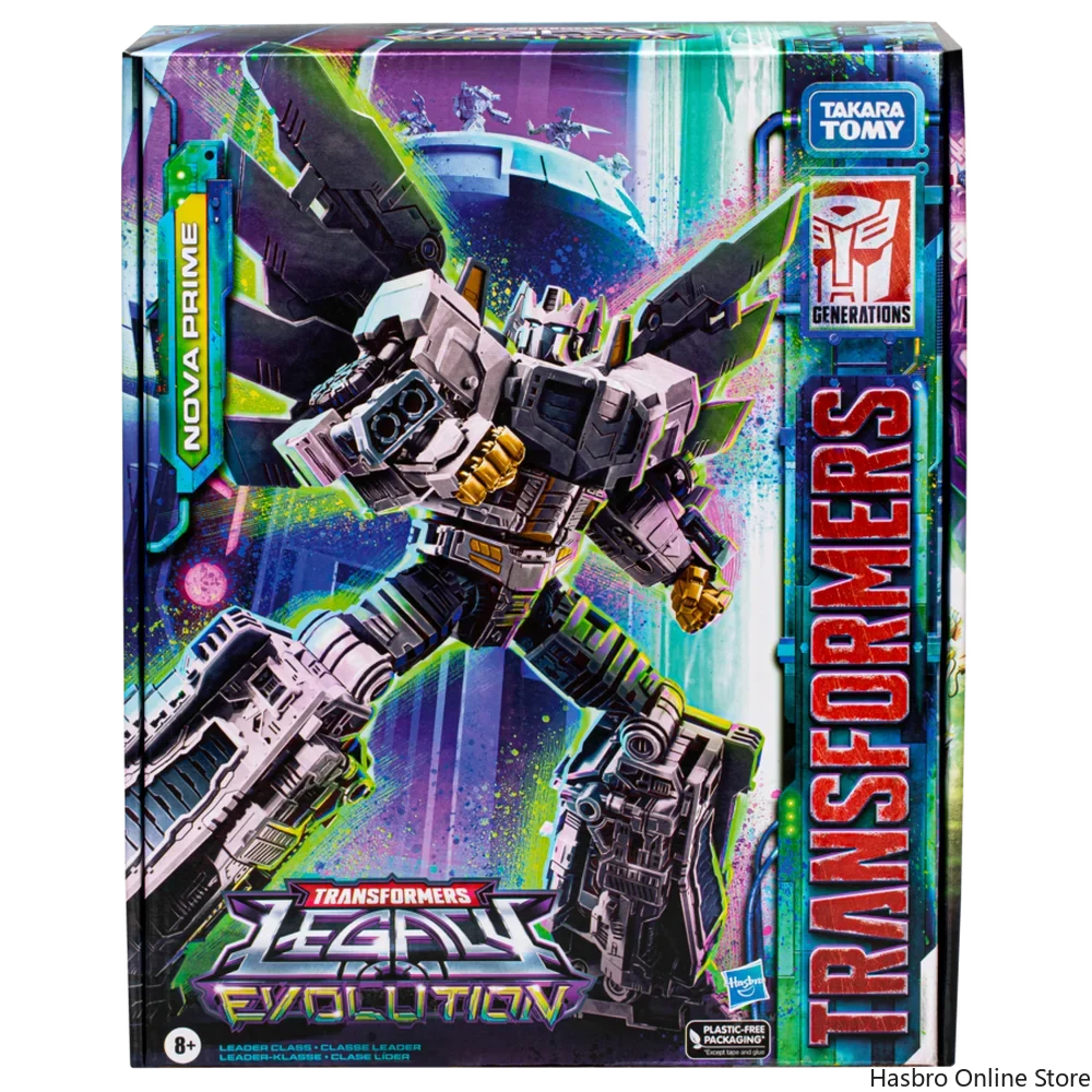 Hasbro Transformers Legacy Evolution Leader Class Nova Prime with 3 Combinable Blaster Accessories F6959