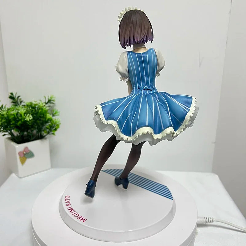 24cm Saekano: How to Raise a Boring Girlfriend Anime Figure Maid Megumi Kato Action Figure Kato Megumi Figurine Adult Doll Toys