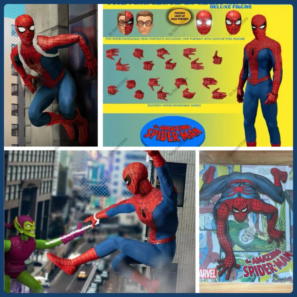 Original meistverkaufte Spielzeug Mezco Spider-Man Actionfigur, Deluxe Edition, One:12, 6-Zoll, auf Lager, Geschenk, Sammlerstück
