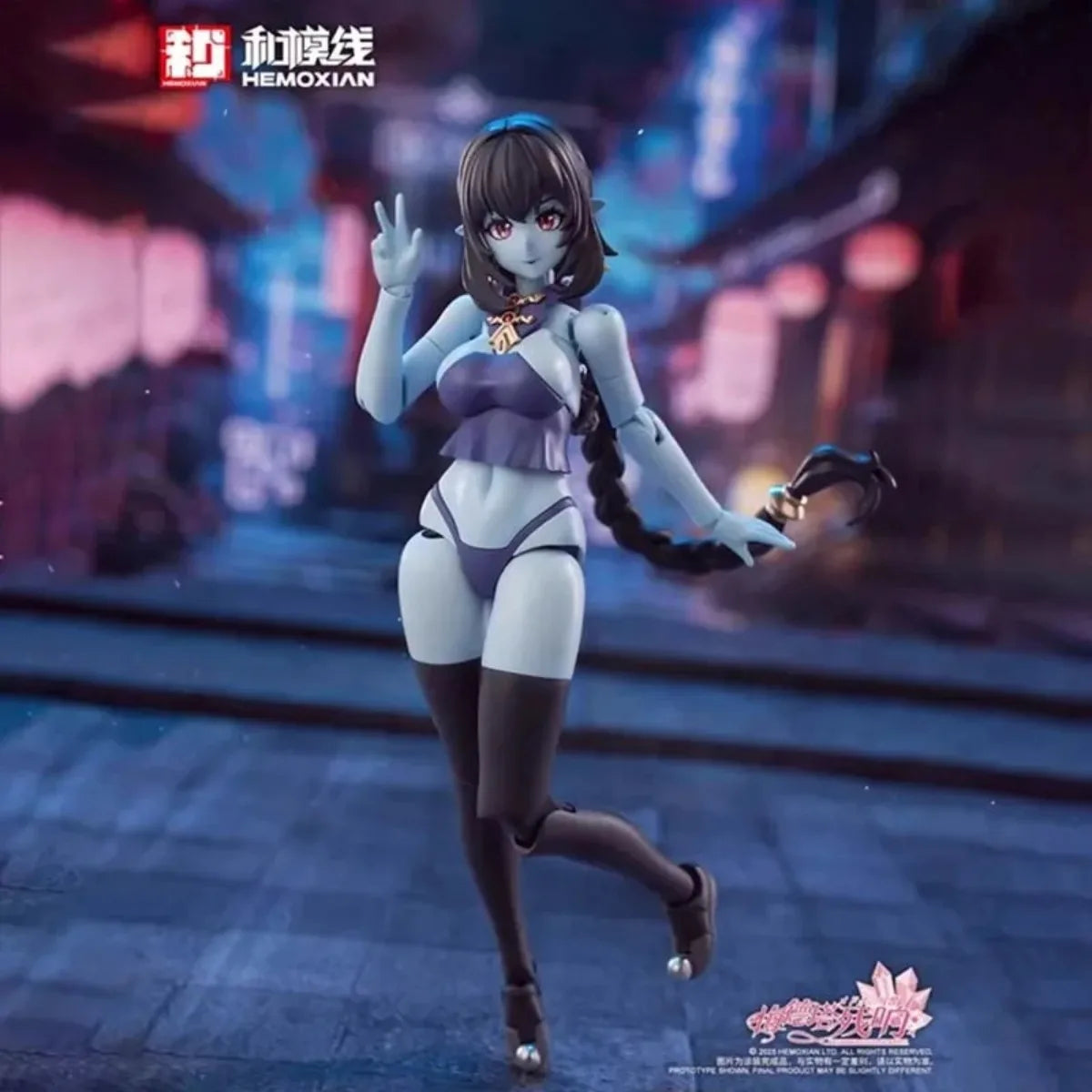 Genuine Original Figure Model Kits Hemoxian 1/12 Anime Figures JS-009 Jiulian Full Action Model Toys Gift for Christmas Kids