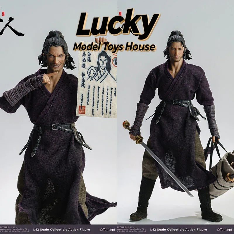 NOTTAA TOYS 1/12 Glue Hair Version Blades of the Guardian Actionfigur Sammlung 6 Zoll Anime Mystischer Revolverheld Soldat Modell