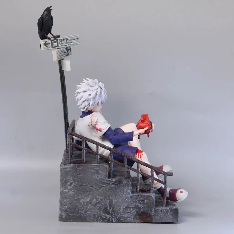 34cm Hunter X Hunter Anime Figure Killua Zoldyck Action Figure Gon Freecss Figurine Kurapika Collectible Model Doll Toy Gifts