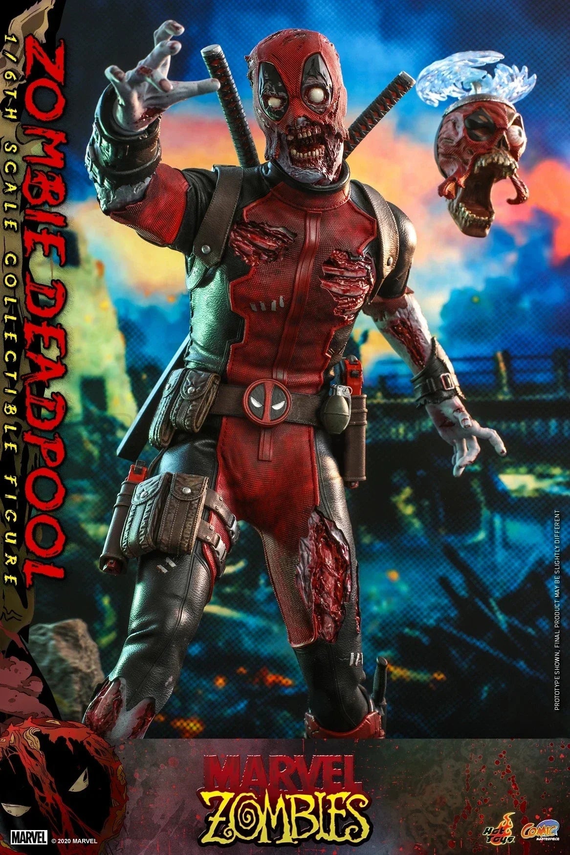 【MT】Hot Toys CMS06 "Marvel Zombies" Zombie Deadpool 1:6 Scale Collectible Doll Anime Model Toy Gift