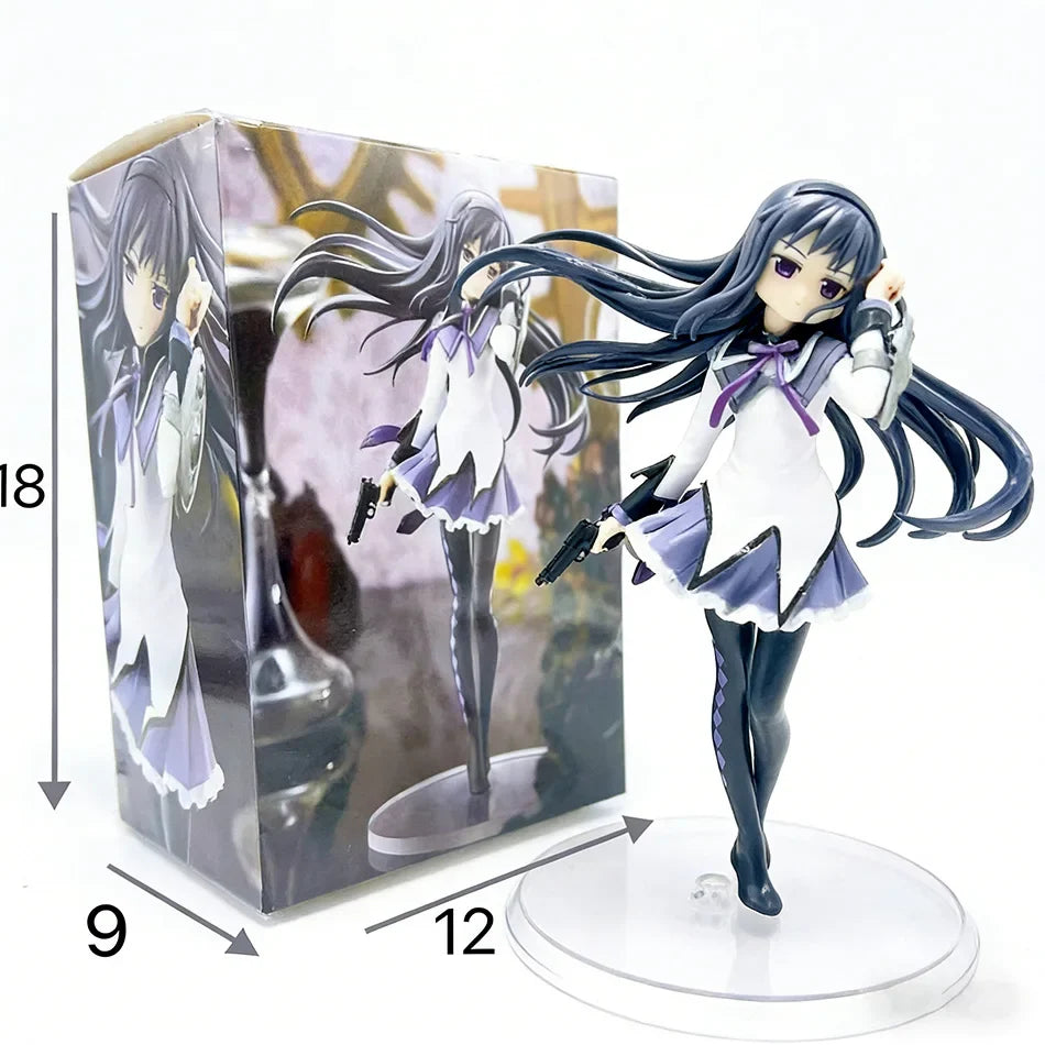 NEW 17CM PMMM Puella Magi Anime Figure Akemi Homura PVC Ornaments Toy Figurine cute Loli Collection Model Toy Gift