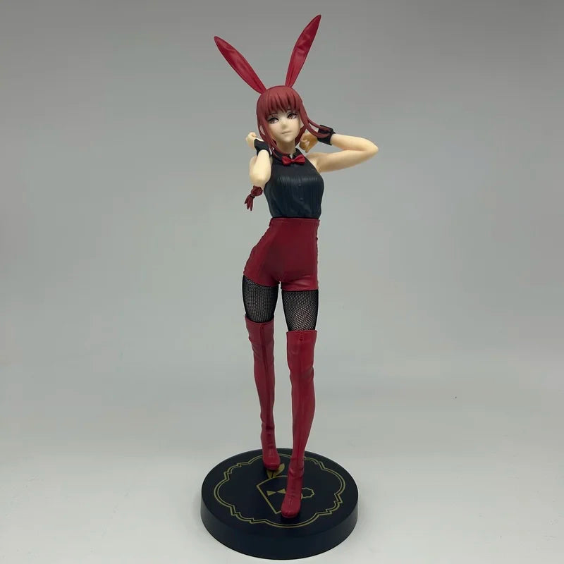 Furyu Chainsaw Man Makima Red Bunny PVC Model Anime Collectible Figure Power Blue Version Bicute Bunnies in Stock Action Toy