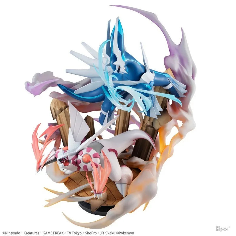 Hot Sale Original MegaHouse G.E.M.EX Pocket Monsters Palkia Dialga 34CM Limited Edition Toys Model Statue Ornaments Collection