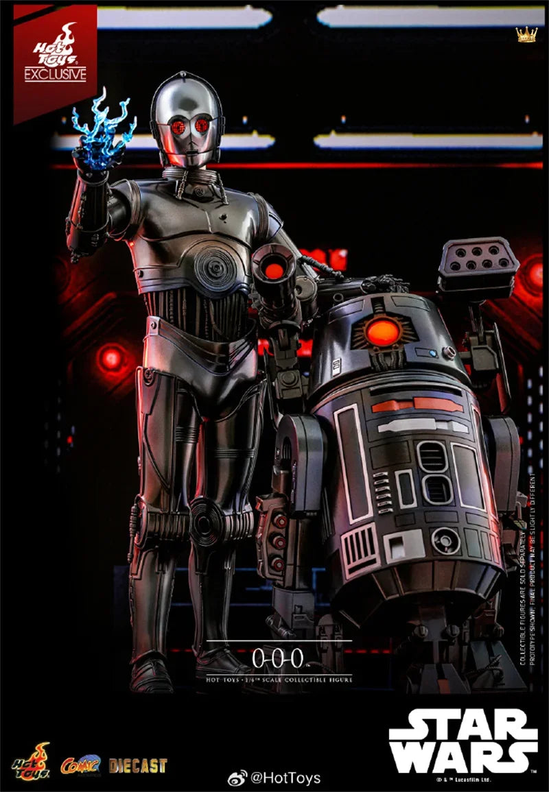 HotToys 1/6Star Wars: Dark Forces Alloy C-3PO 0-0-0 CMS016 Collection Action Figure Model Toys 29CM (Eye lights can be lit)