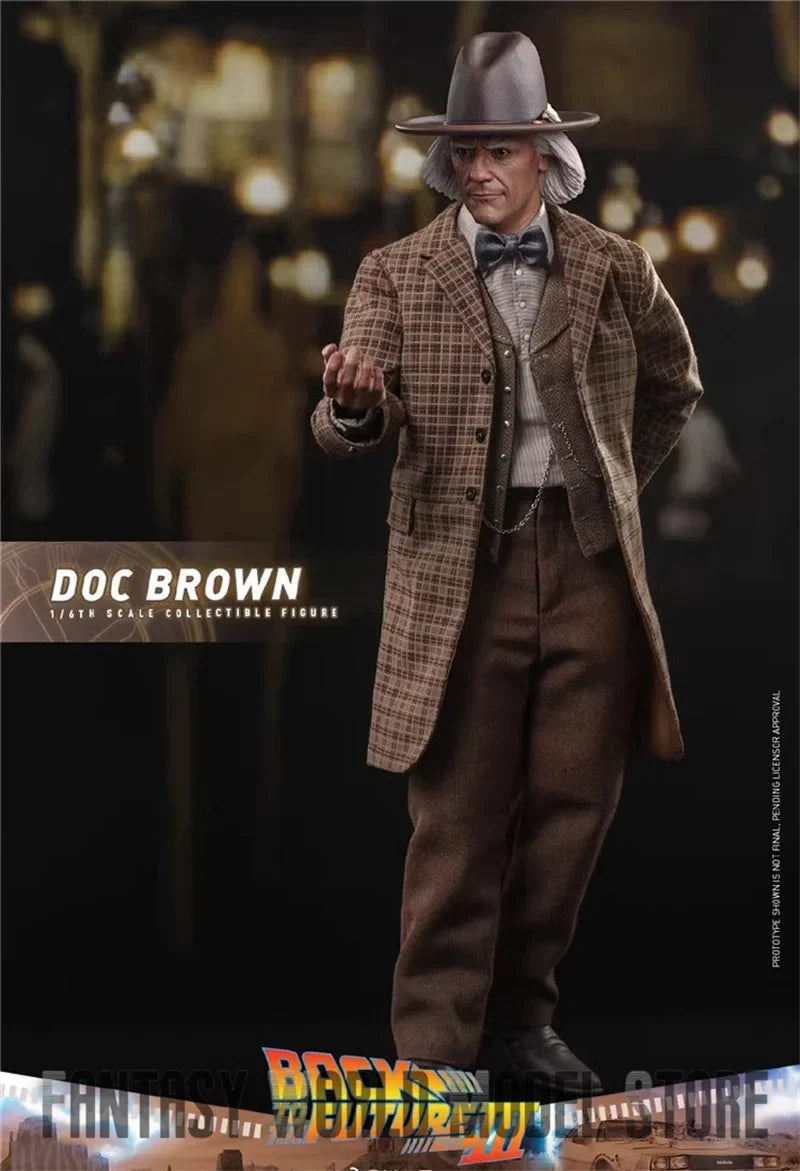 In Stock Hot Toys MMS617 1/6 Scale Back to the Future Dr. Emmett Brown Full Set Collectible 12'' Action Figure Model Doll Gifts