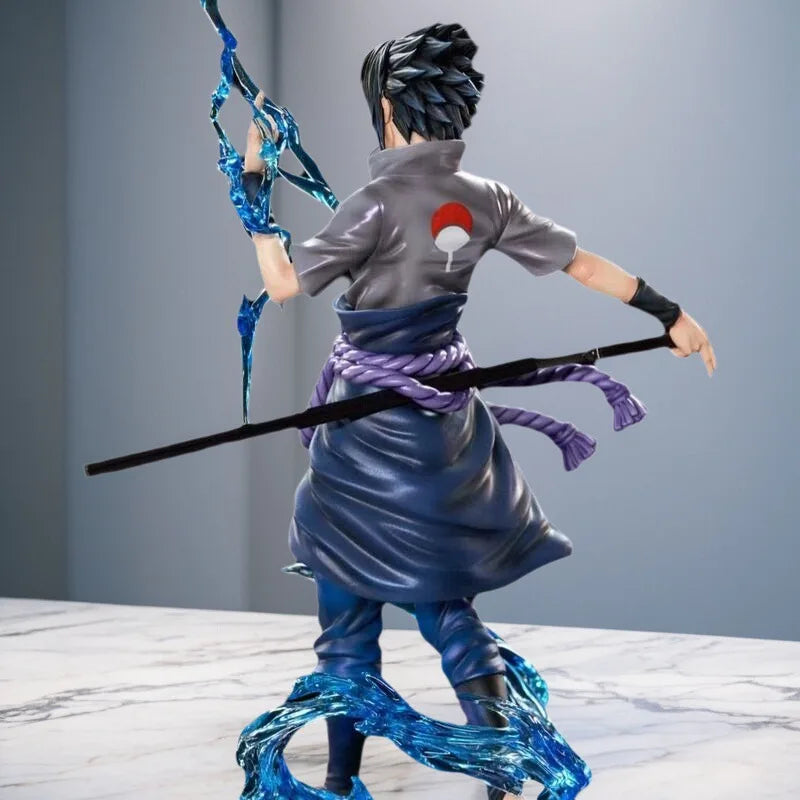 24cm Naruto Anime Figures Naruto Dan Sasuke A Hundred Ninjas for Ten Years Action Figure Statue Model Doll Collection Toys Gifts