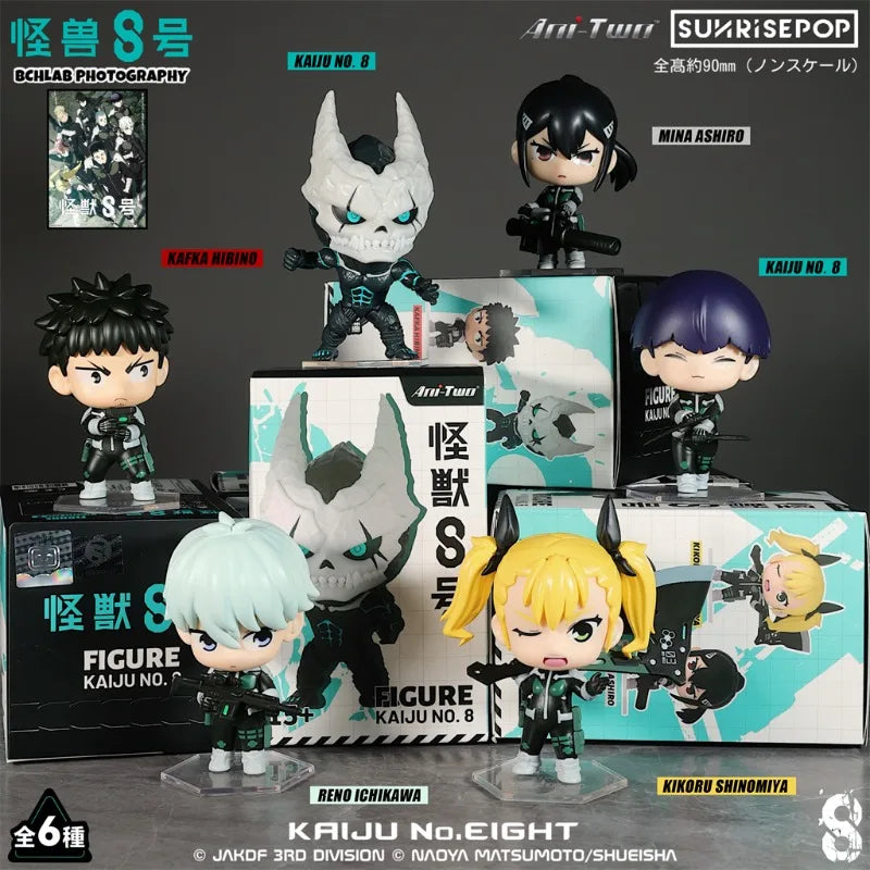 Beast No. 8 Q-version Action Figure Two-dimensional Anime Figures PVC Model in-vehicle Ornament Holiday Gifts Model Toys