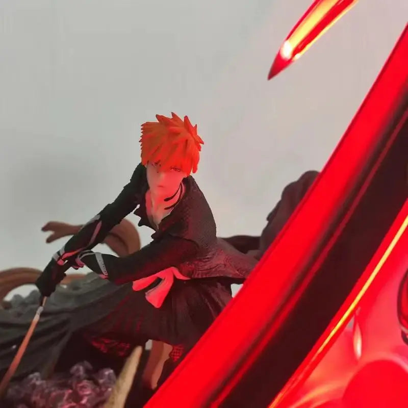 25cm Bleach Kurosaki Ichigo Slashing Pose Anime Figures Premium Gk Statue Desktop Decoration Ornament Boy Collectible Ideal Gift