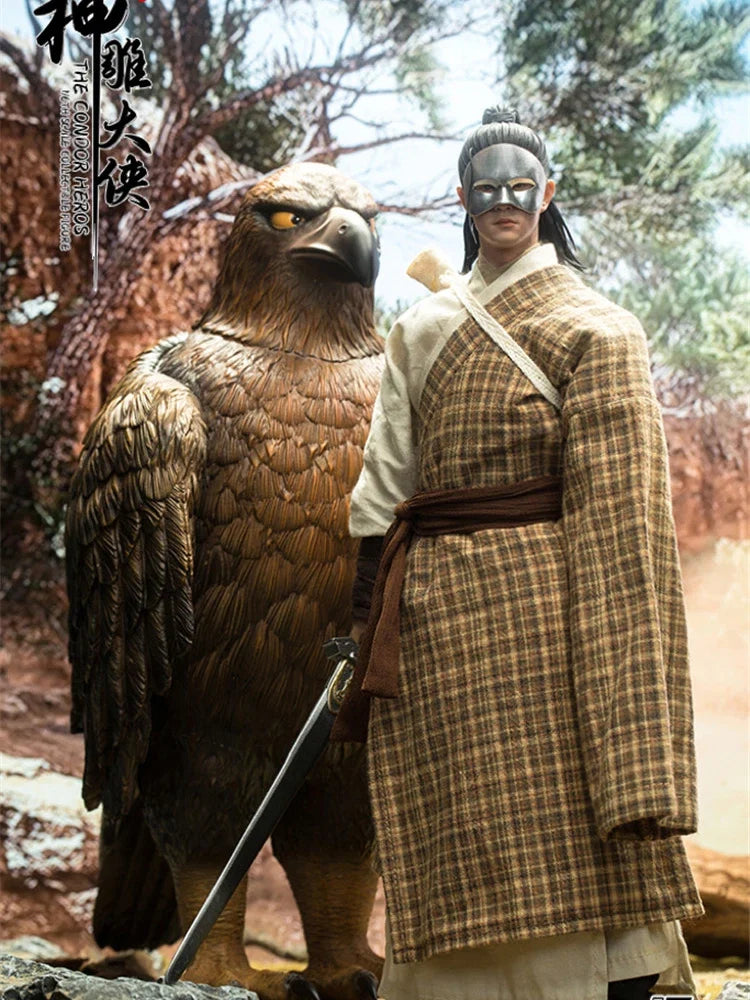 jf studio JF003 1/6 Movable Action Figure Yang Guo The Condor Heros Dellicate Mini Eagle Model Scene Ornament 12" Figurine