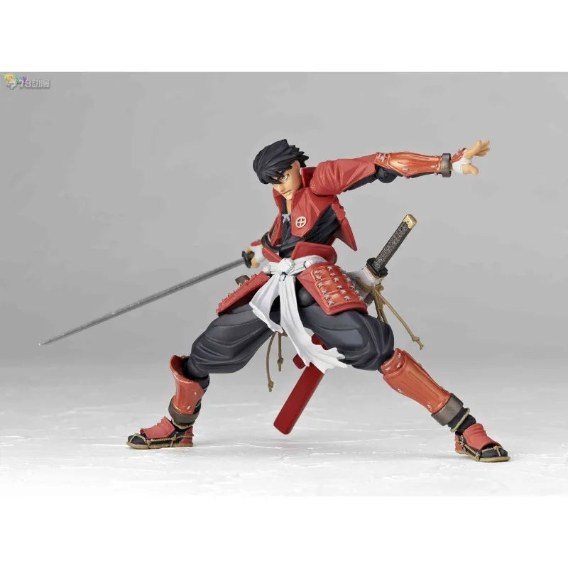 Kaiyodo Original Finished Movable Doll Series Drifting Samurai Shimazu Toyohisa Anime Figure Model Toys Model Gifts for Boys