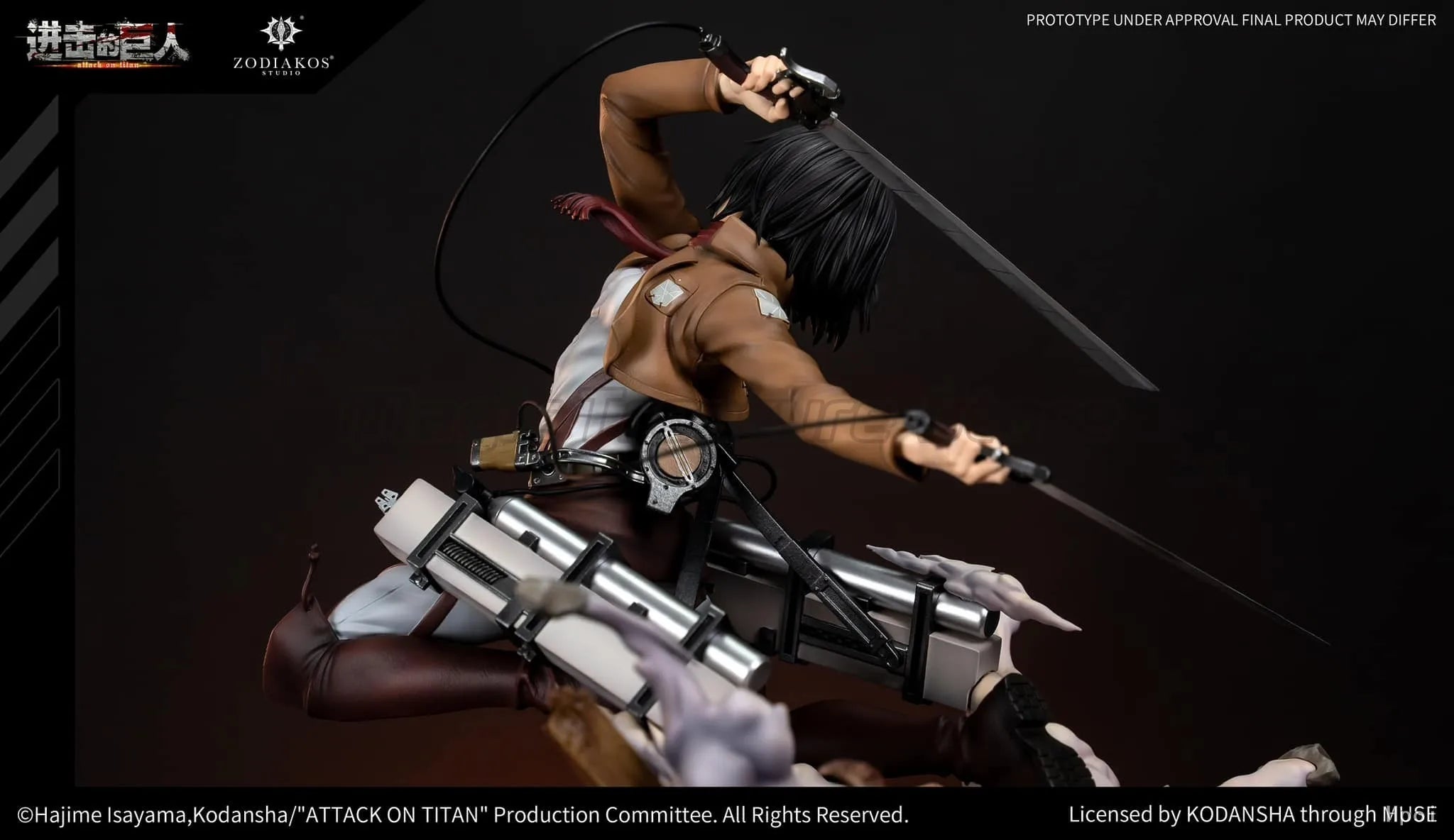 【MT】Original Zodiakos Studio Attack on Titan Mikasa Ackerman 1/6 Scale Figure Toy Model Collection