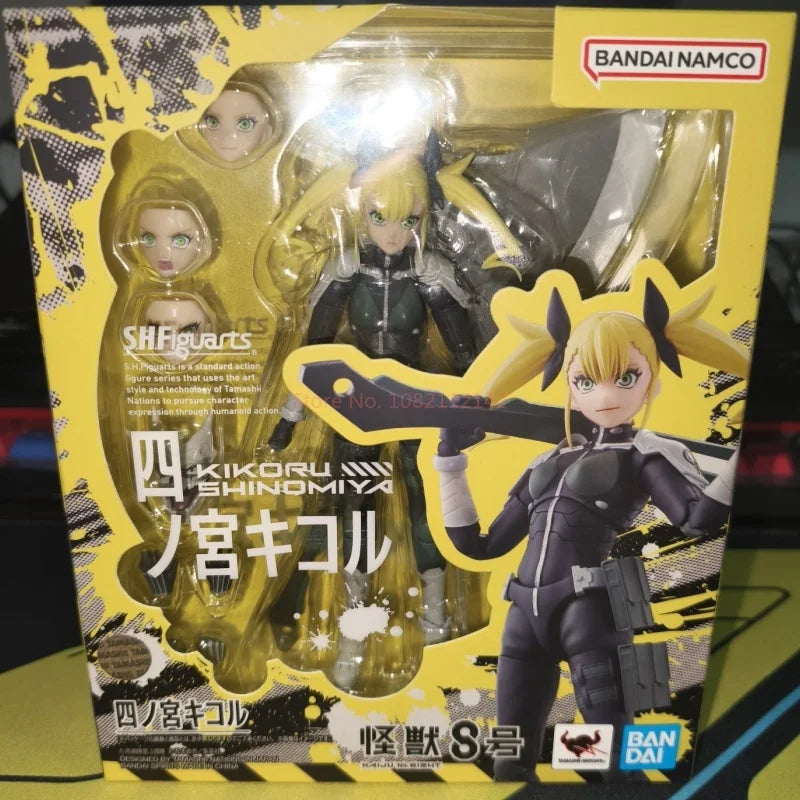 In Stock Bandai S.H.Figuarts Shf Kaiju No.8 Kikoru Shinomiya Model Kit Anime Action Figures Finished Model Kit Toy Gifts For Kid