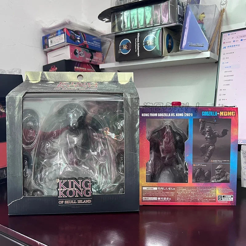NECA King Kong Articulated Godzilla Figure SHM Kingkong Figure Movie Monkey King Kong Action Figure Model Collectible Toys Gifts