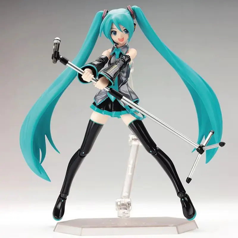 Figma Hatsune Miku Anime Action Figures Movable Joints Contain The Props Desktop Decoration Collection Pvc Model Toys And Gifts