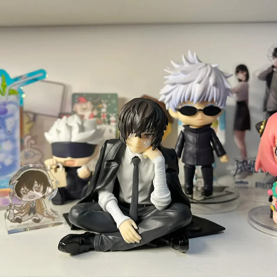 Neue Bungo Stray Dogs Dazai Osamu Figur Nakahara Chuuya Actionfiguren PVC Modell Kollektion Noodle Stopper Geburtstagsgeschenke Spielzeug