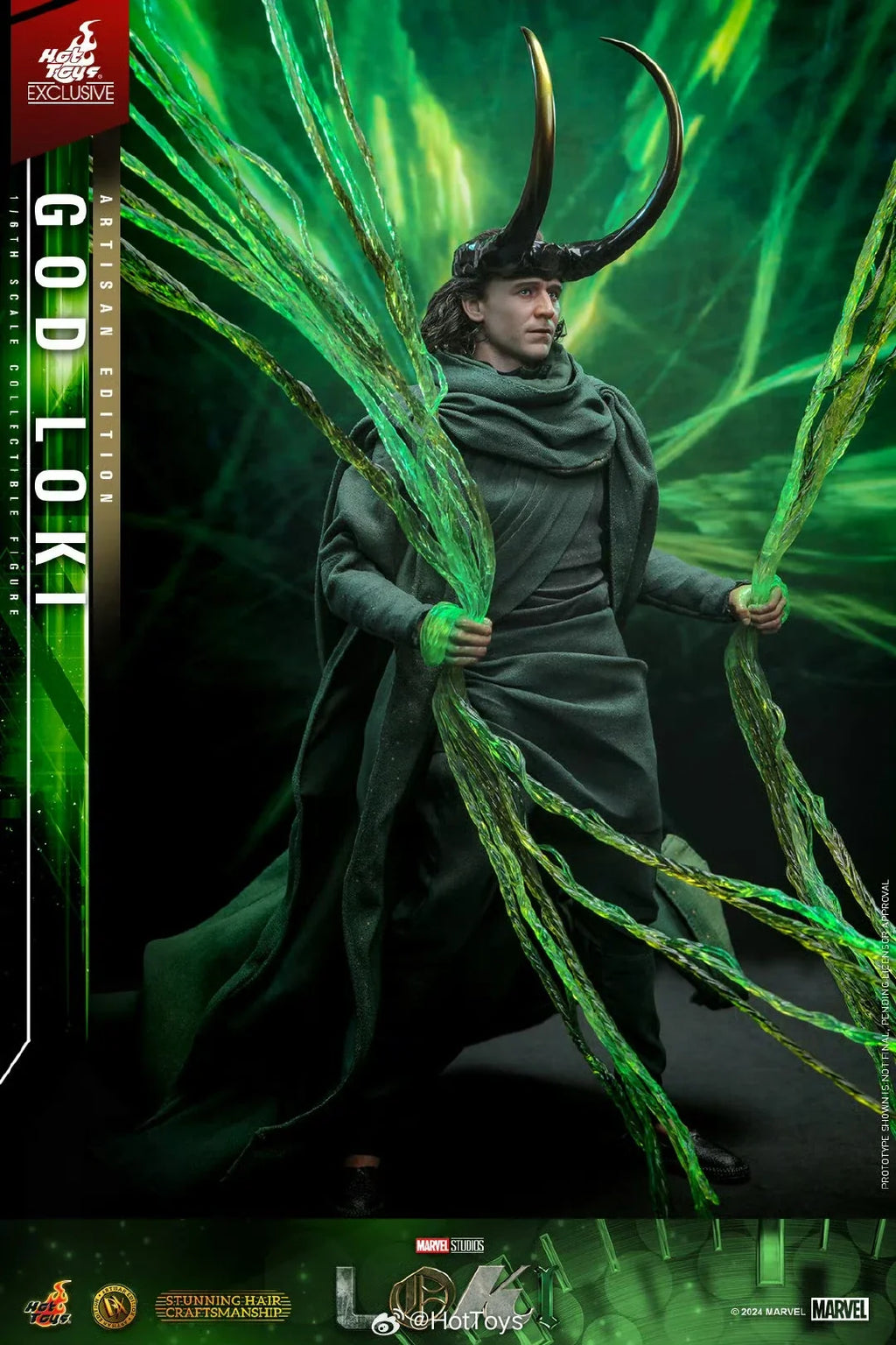 In Stock HotToys God Loki Gel Hair Version Hair Transplant Version 1/6 Soldier Doll Anime Action Figure Toy Model Collection