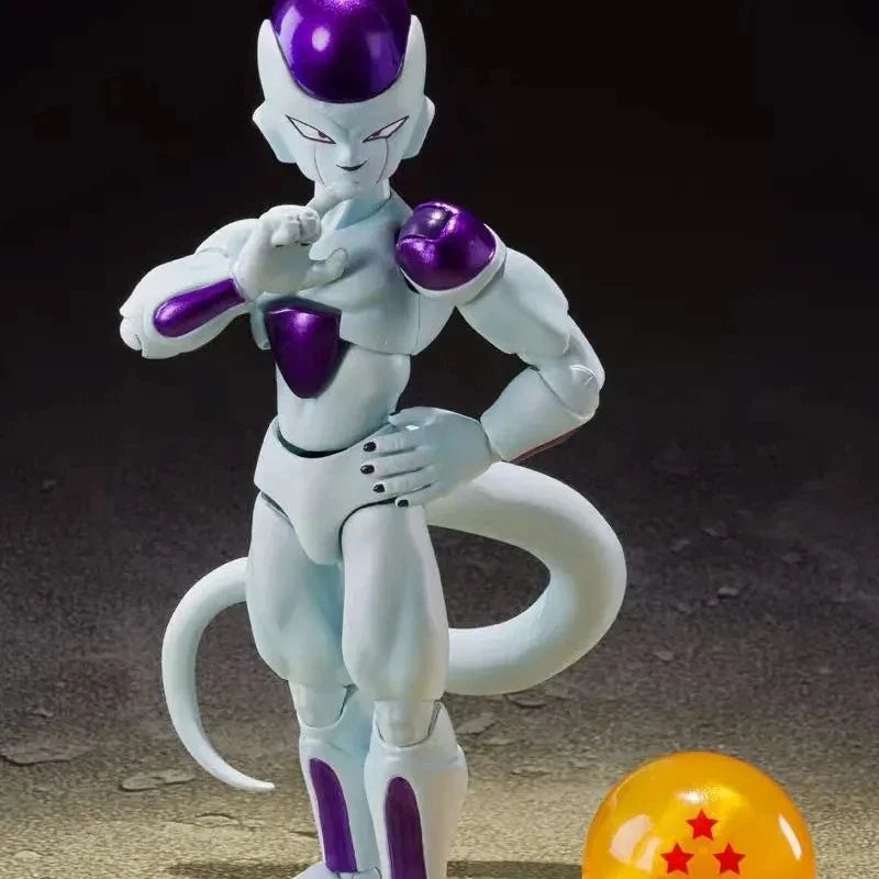 Dragon Ball Anime Figure Frieza Action Figure The Fourth Form Shf Frieza Figurine Pvc Collection Statue Model Ornament Toys Gift