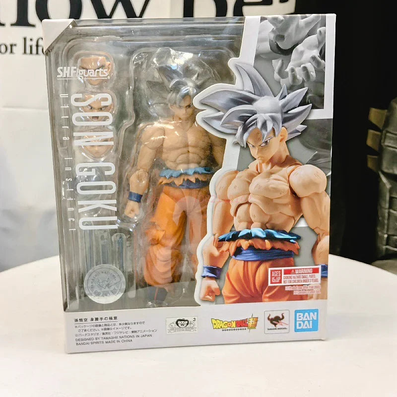 Original Dragon Ball Z Super Figure White Haired Son Goku Action Figure Dragonball Migatte Model Toy Joint Movable New Year Gift