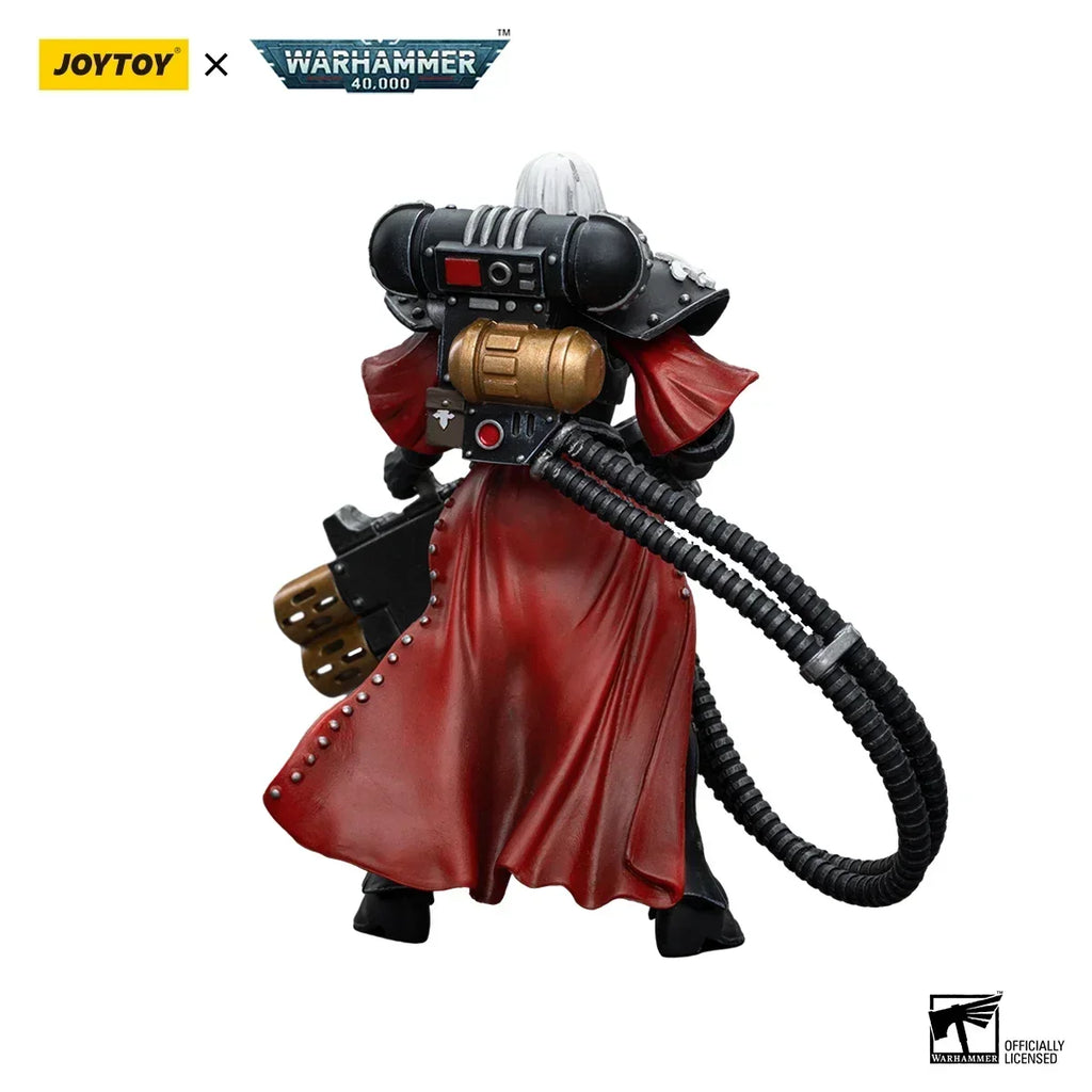 JOYTOY Warhammer 40k 1/18 Action Figures Anime 10.7cm Adepta Sororitas Retributor with Heavy Flamer Collection Model Toys