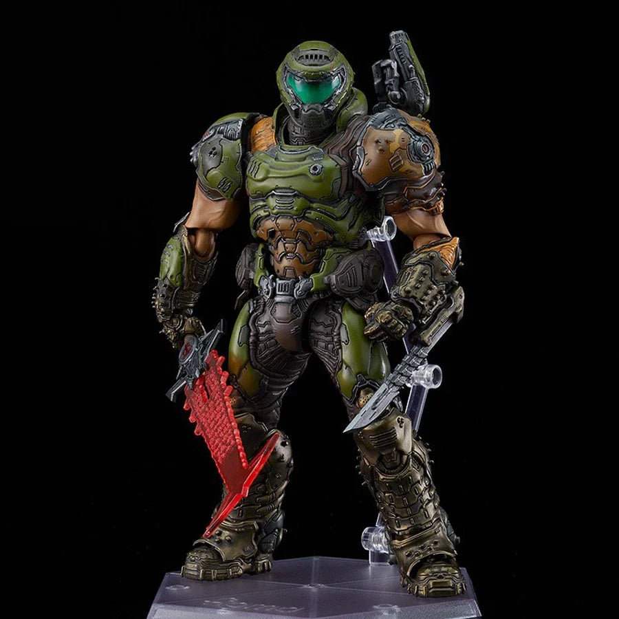 21.5cm/8.46in Doom Eternal Anime Spielfigur Doom Slayer Actionfigur Raumdekorationen PVC Erwachsenensammelmodell Puppenspielzeug