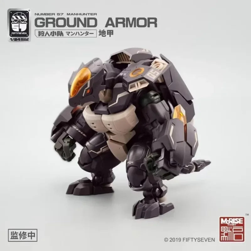 NEW KEMO FIFTYSEVEN Manhunter GROUND ARMOR NO.57 1:24 3-Pack Turtle Armord Puppet Squad Anime Action Figure Set SHARK Toy Gift
