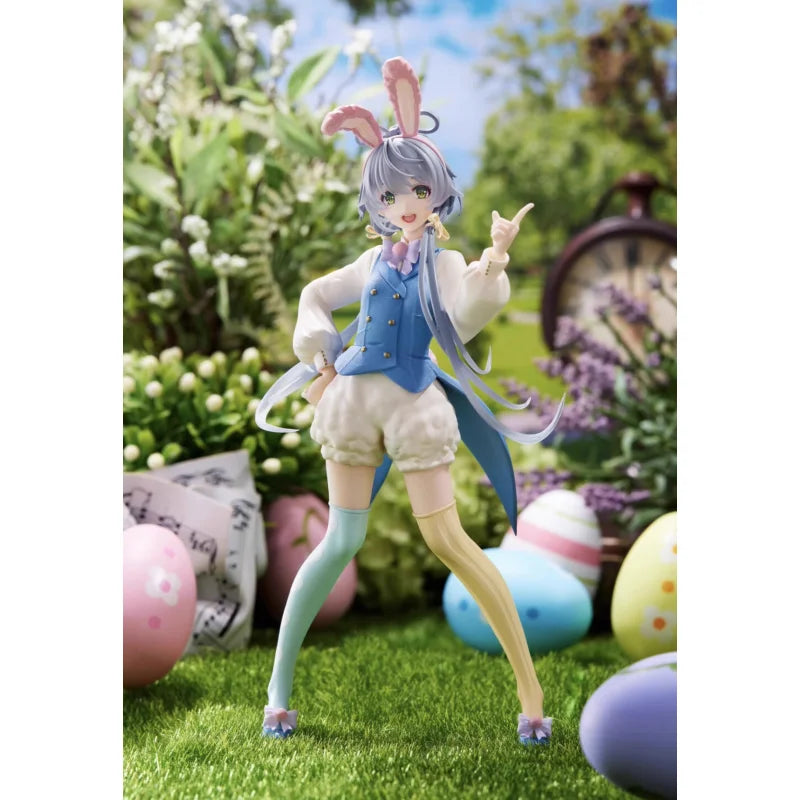 In Stock Taito Vsinger Luo Tianyi Easter Ver. Rabbit Ear Design Action Figure Prize Figure Model Collection Toy Ornament Gift