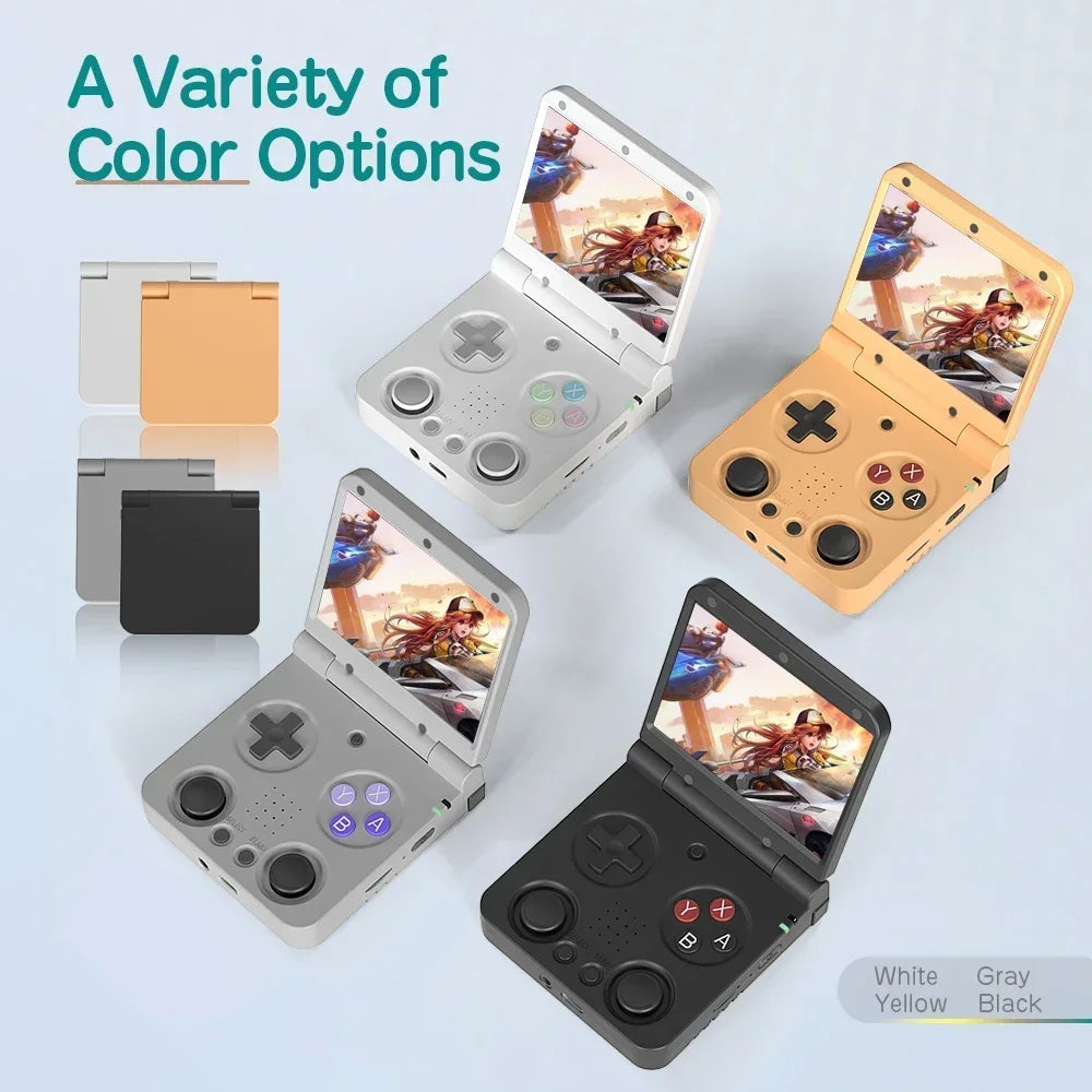 MIYOO FLIP V2 Handheld Game Console 3.5'' IPS Screen Linux OS Onion OS Retro Video Game Consoles Free Storage Bag Player Gifts