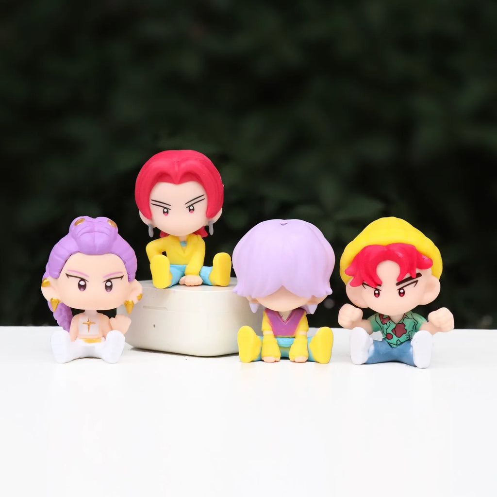 10pcs/Set Kpop Demon Hunters Figure Toy Cartoon Rumi/Mira/Zoey Action Figure PVC Desktop Decoration Model Doll Toy Christma Gift