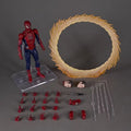 Mafex 241 Spider-Man No Way Home Bewegliche Actionfigur Sammlermodell mit austauschbaren Köpfen Händen 15,5 cm für Marvel-Fans