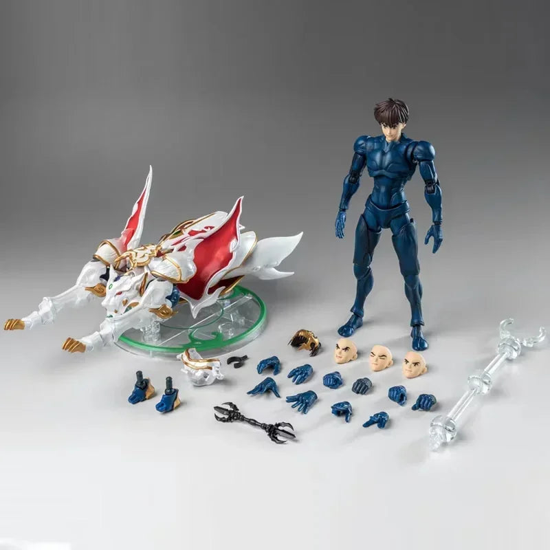 In Stock Original Yolopark AMK PRO X Series Tenkuu Senki Shurato Shura King Ippei Anime Action Figure Metal Armor Model Toy Gift