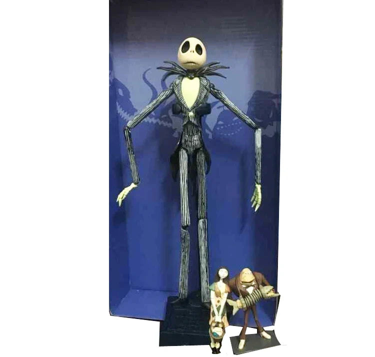 The Nightmare Before Christmas Jack Skellington Action Figure 12 Face Jack Jack Chair Special Version Model Toy Hallowen Present