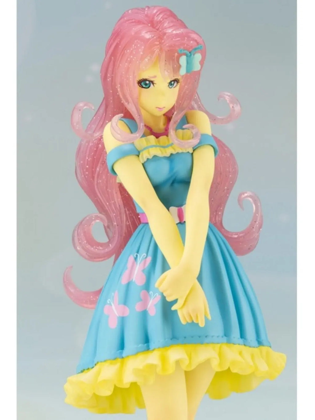In Stock Original Genuine KOTOBUKIYA BISHOUJO STATUE Fluttershy 22cm 1/7 Anime Portrait Model Toy Collection Gift