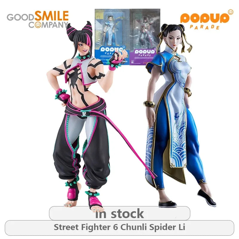 GSC Original POP UP PARADE Street Fighter 6 Series Chun-Li\Juri Not Movable Figure Statue Model Toys Ornaments Gifts Fo Boys