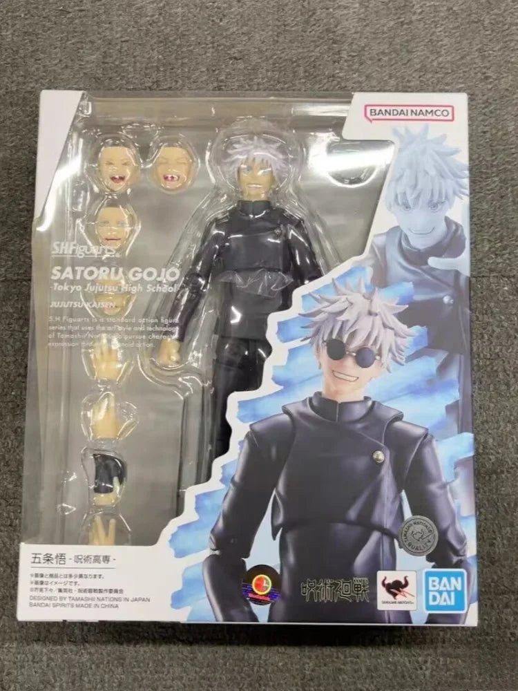 Bandai Original Shfiguarts Jujutsu Kaisen Figure Gojo Satorugeto Suguru Fushiguro Megumi Kugisaki Nobara Anime Model Toy Dolls