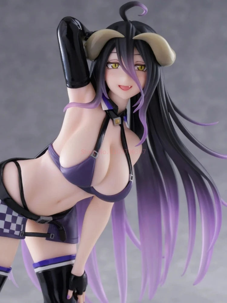 Original Taito Coreful Overlord Albedo Race Queen Ver. Action Figure 18cm Anime Collect Toys Pvc Model Decoration Birthday Gift