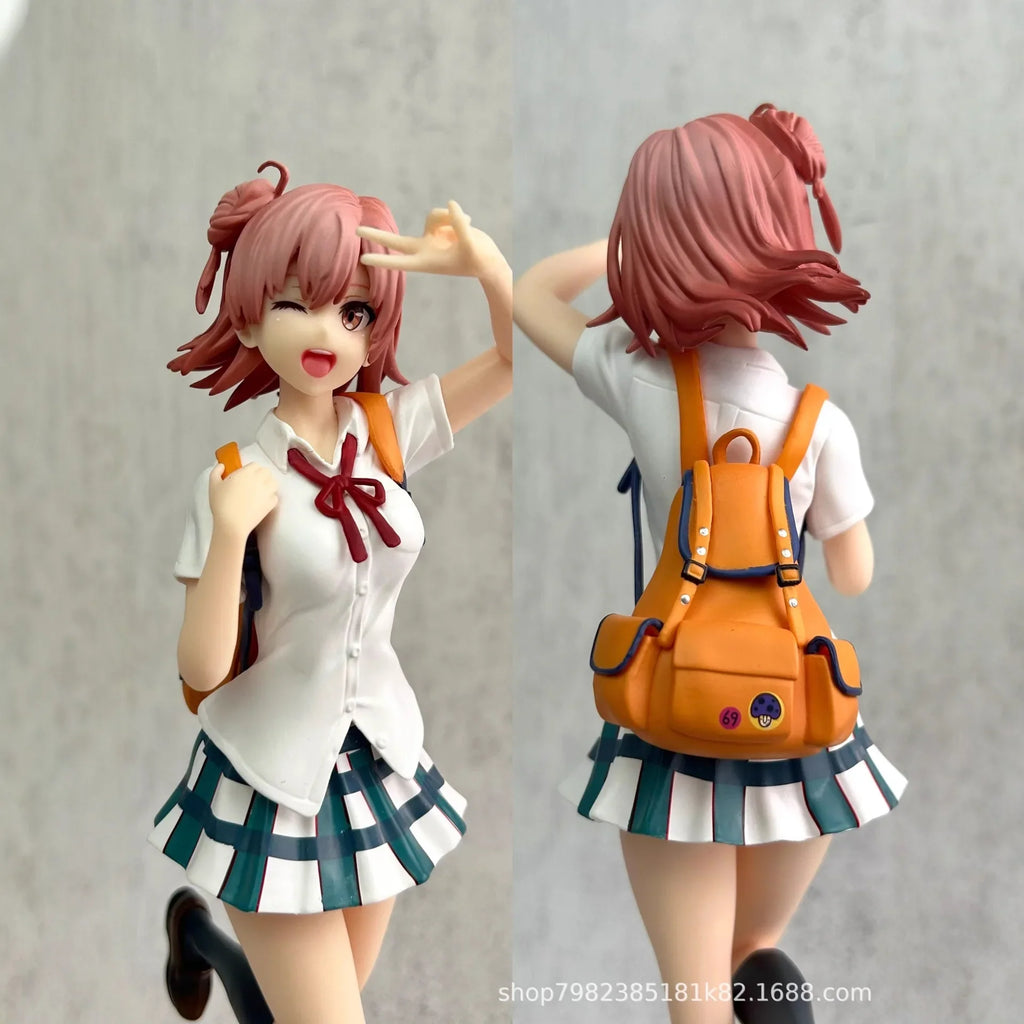 Yuigahama Yui Anime Model Figure - Beautiful Young Girl Garage Kit for Desk Decoration Cute Ornaments Ideal for Animation Fans
