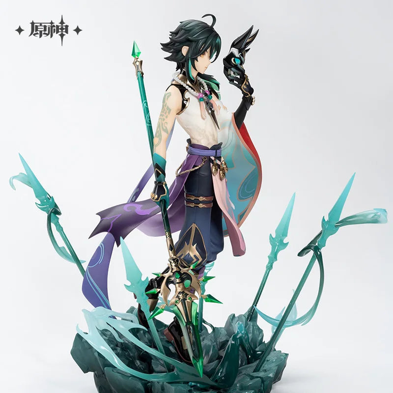 New Genshin Impact Xiao Guard Night Spear Ver Figures 1/7 Pvc Anime Figure Model Colletible Desktop Ornaments Gift Toys Original