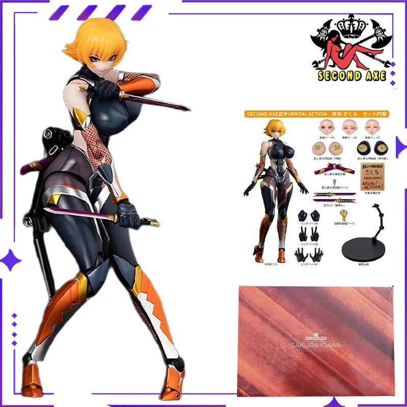 Second Axe Original: A Mobile Doll Model, Handmade Toy Gift for Mananin Asahime, Inoue Asahime Collect in Stock Items