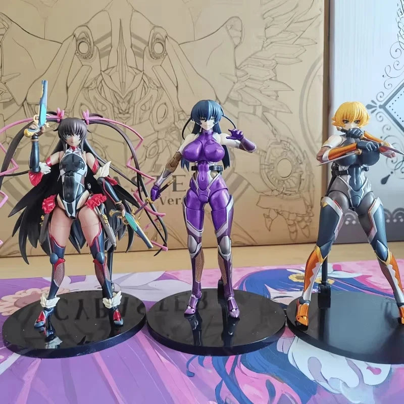 Taimanin Asagi 3 Action Figure Mizuki Yukikaze Igawa Sakura Asagi Figurine Anime Peripheral Collect  Action Figures Toys Gifts