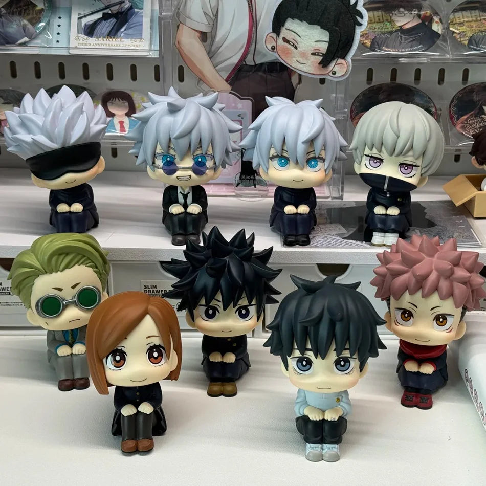 Jujutsu Kaisen Anime Figures Geto Suguru Gojo Satoru Doll Fushiguro Toji Okkotsu Yuta Inumaki Toge Q Version Toy Collection Gift