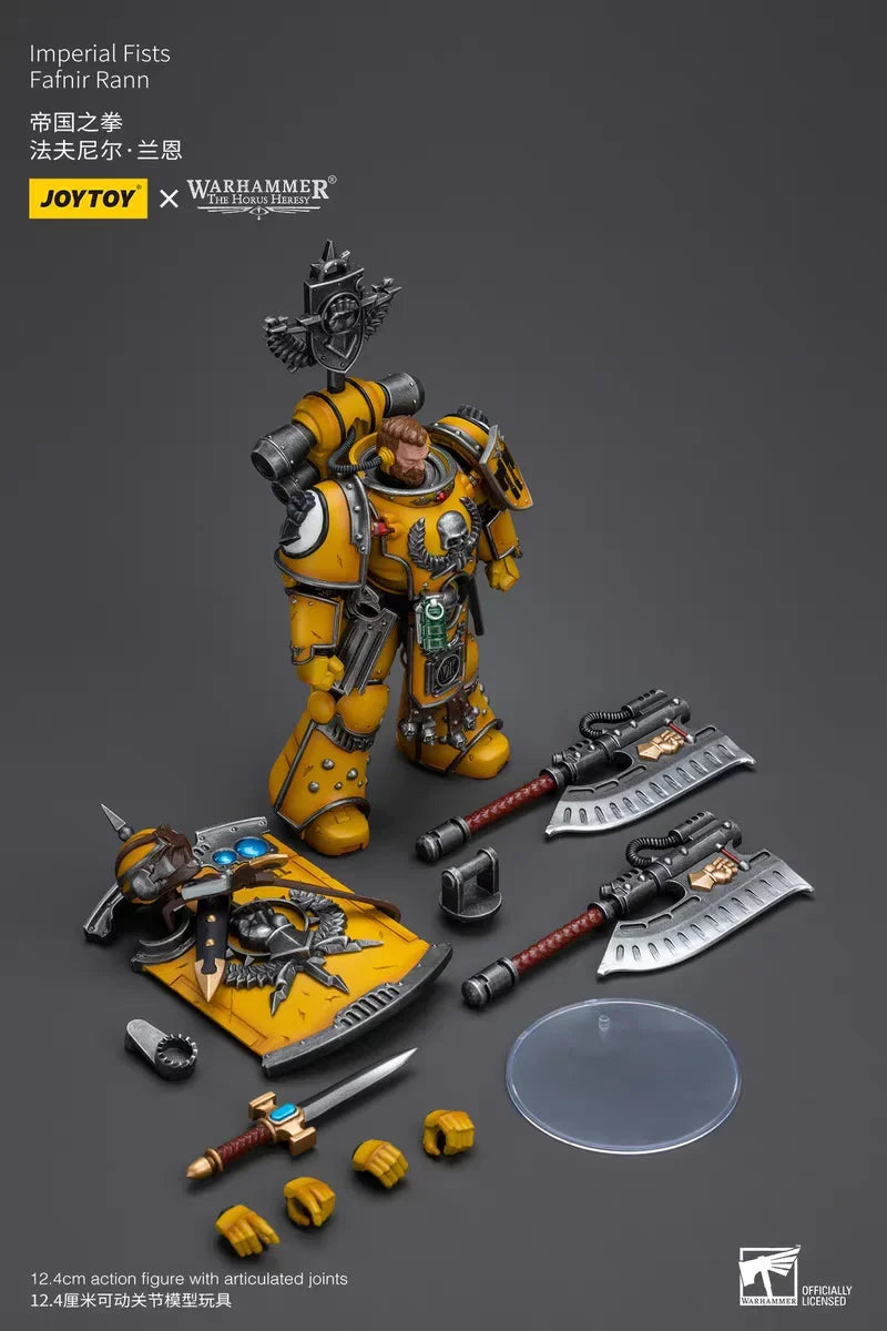 【In stock】JOYTOY Warhammer 40K Imperial Fists Legion Praetor with Power Sword Fafnir Rann 2PCS 1/18 Action Figures Toys