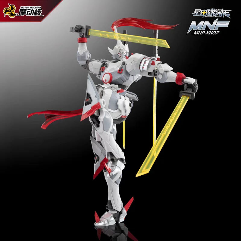 MOTOR NUCLEAR MNP-XH07 Wei Yuan-Style Sword-Fighting Alloy Joint Mecha Model Kit Buildable Action Figure Desk Ornament Boys Toy
