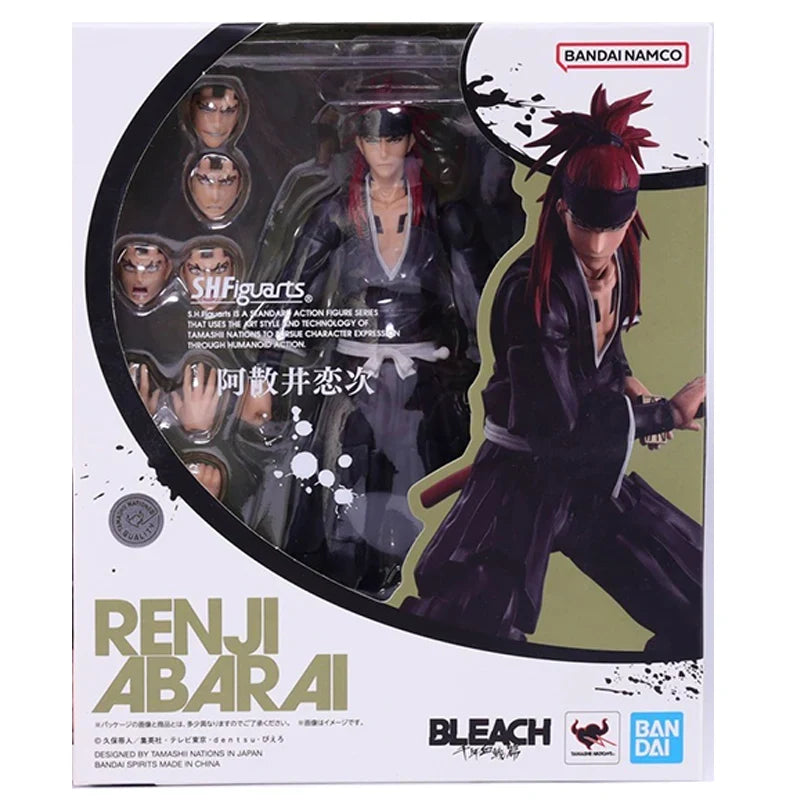 Bandai Genuine SHF BLEACH Ichigo Kurosaki Toushiro Hitsugaya Byakuya Kuchiki Kenpachi Zaraki Renji Abarai Anime Figure Model Toy