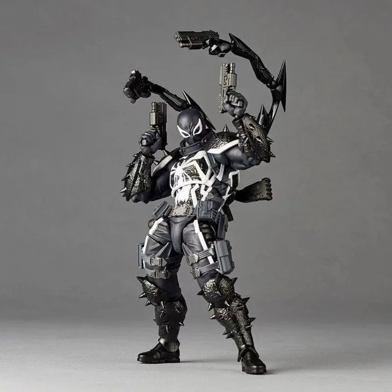 AMAZING YAMAGUCHI Agent Venom KAIYODO Eugene Thompson Symbiote Deadpool Comics Action Figure Model Movie Toys For Kids Doll Gift